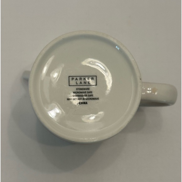 Parker Lane Dog Face Mug Red Stripes 3D Ears Tail Handle - Picture 4 of 5